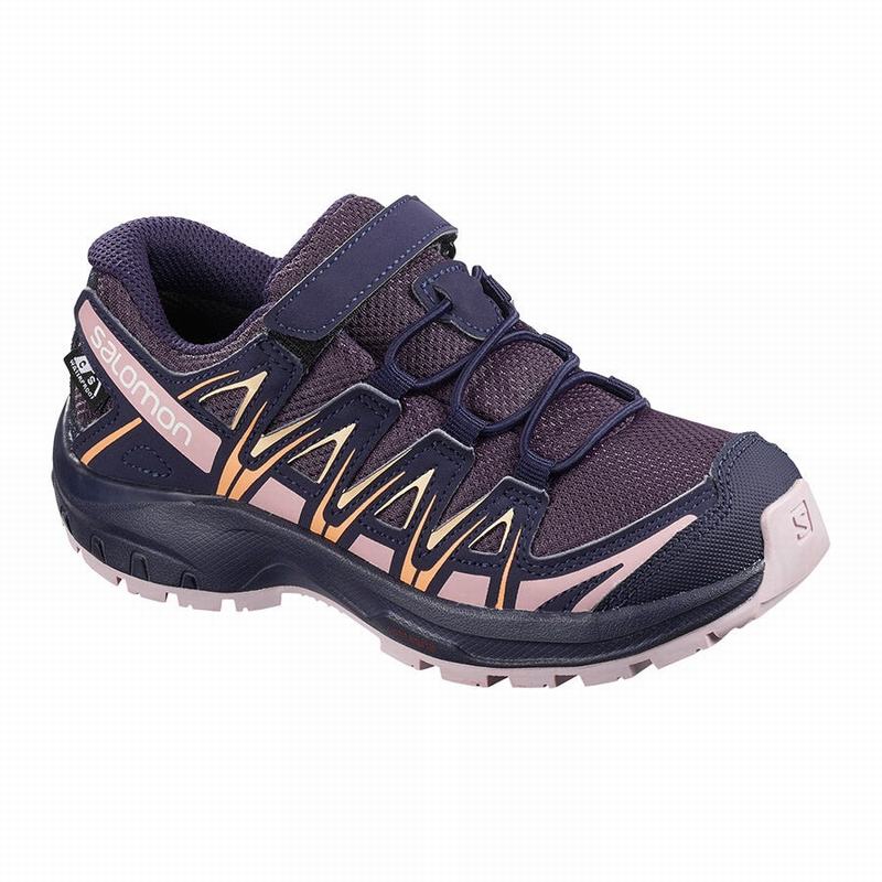 Salomon XA PRO 3D CSWP K Zapatillas Trail Running Niños - Moradas / Azules - Colombia (60517-IONG)